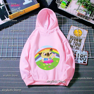 Dukserice s kapuljačom za slatke djevojke Smiješne animacije Crtani ispisi čipsa i krumpira Dječja majica s kapuljačom Jesen Zima Dugih rukava Slatka majica s kapuljačom za bebe