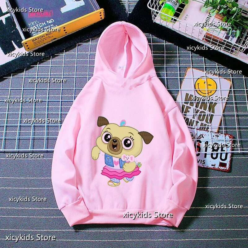 Dukserice s kapuljačom za slatke djevojke Smiješne animacije Crtani ispisi čipsa i krumpira Dječja majica s kapuljačom Jesen Zima Dugih rukava Slatka majica s kapuljačom za bebe