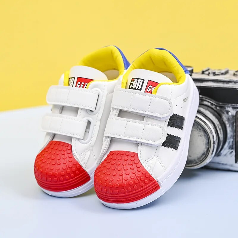 Toamna 2023, noi, fete, băieți, pantofi mici, albi, pantofi sport colorați pentru copii, primăvară, copii, pantofi sport la modă