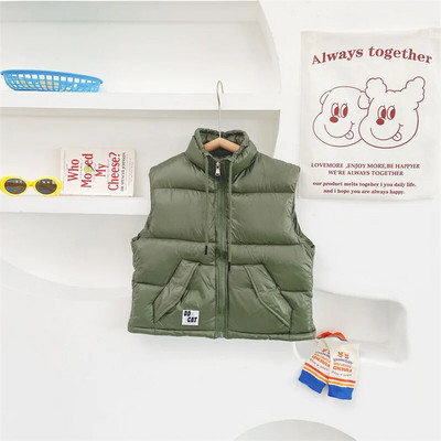 Vestă băieți Vestă pentru copii puf 2023 În stoc Căldură Plus Îngroșare Iarnă Toamnă Jachetă în aer liber Haine pentru copii