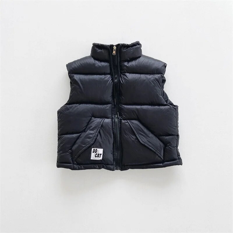 Vestă băieți Vestă pentru copii puf 2023 În stoc Căldură Plus Îngroșare Iarnă Toamnă Jachetă în aer liber Haine pentru copii