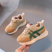 Vaikiški sportiniai bateliai plokščiu padu bamblys sportiniai batai berniukams mergaitėms madingi batai vaikams laisvalaikio batai odiniai kvėpuojantys minkšti bėgimai