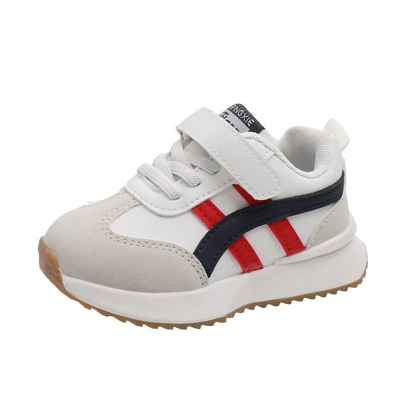 Vaikiški sportiniai bateliai plokščiu padu bamblys sportiniai batai berniukams mergaitėms madingi batai vaikams laisvalaikio batai odiniai kvėpuojantys minkšti bėgimai