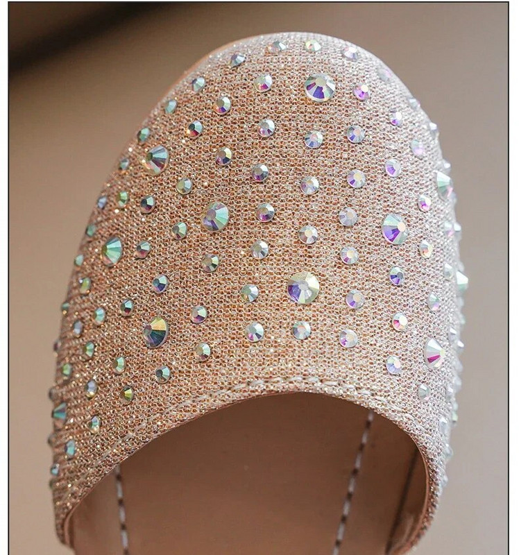 Sandale de vară 2023 pentru fetițe, prințesă, pantofi de petrecere, banchet pentru copii, prințesă, moda, sandale plate pentru fetiță, argintii