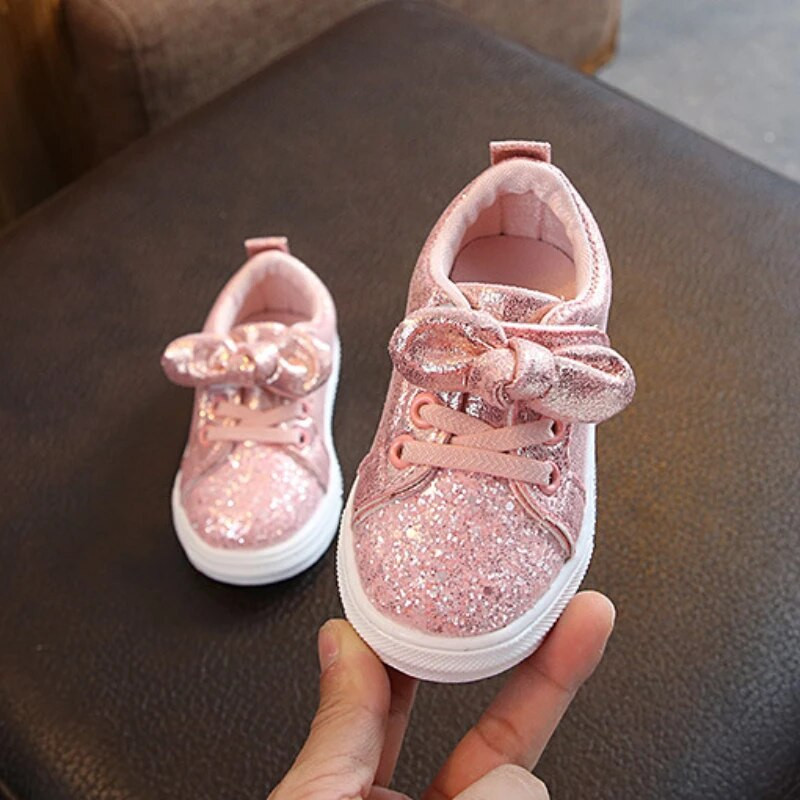 Zapatillas Girl 2023. Nove ležerne cipele. Mašna Jedna cipela. Sportska obuća sa šljokicama. Dječja cipela. Modne cipele za djevojčice. Debele tenisice. Krossovki