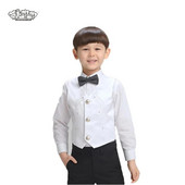 Berniukų liemenė Vaikai Berniukai Džentelmenas oficialus kostiumas Princo liemenė Liemenė Konkursas Vestuvių vakarėlis Striukė Paltas pasirodymo kostiumai N77