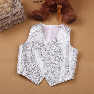 Berniukų liemenė Vaikai Berniukai Džentelmenas oficialus kostiumas Princo liemenė Liemenė Konkursas Vestuvių vakarėlis Striukė Paltas pasirodymo kostiumai N77