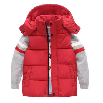 2024 Κορίτσια Γιλέκα με κουκούλα για αγόρια Παιδικά σχολικά ρούχα Γονέας-Παιδί Χειμερινό παιδικό γιλέκο Εξωτερικό Ζεστό μπουφάν