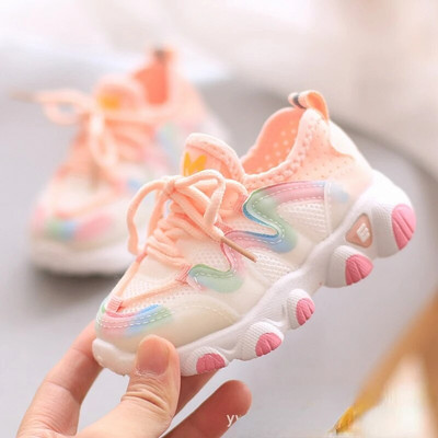 Παιδικά παπούτσια Ευέλικτα παπούτσια για κορίτσια Ανοιξιάτικα για αγόρια που αναπνέουν περιστασιακά αθλητικά παπούτσια δημοτικού Παιδικό παπούτσι κρίκετ кроссовки