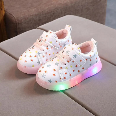 Gyerek sportcipők Tavaszi világító divat Légáteresztő Gyerek Cipők Fiúk Lányok LED-es tornacipők Fényekkel Futócipők Zapatillas