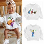 Hanorace pentru copii Pikmin Pulover Desene animate Anime Haine casual Joc Fete Băieți Copii Kawaii Bumbac Hanorac la modă Topuri