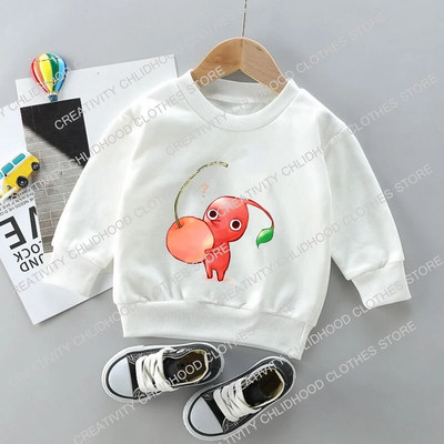 Hanorace pentru copii Pikmin Pulover Desene animate Anime Haine casual Joc Fete Băieți Copii Kawaii Bumbac Hanorac la modă Topuri