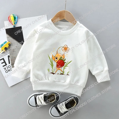 Hanorace pentru copii Pikmin Pulover Desene animate Anime Haine casual Joc Fete Băieți Copii Kawaii Bumbac Hanorac la modă Topuri