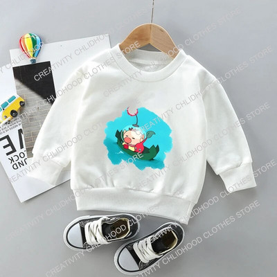 Hanorace pentru copii Pikmin Pulover Desene animate Anime Haine casual Joc Fete Băieți Copii Kawaii Bumbac Hanorac la modă Topuri