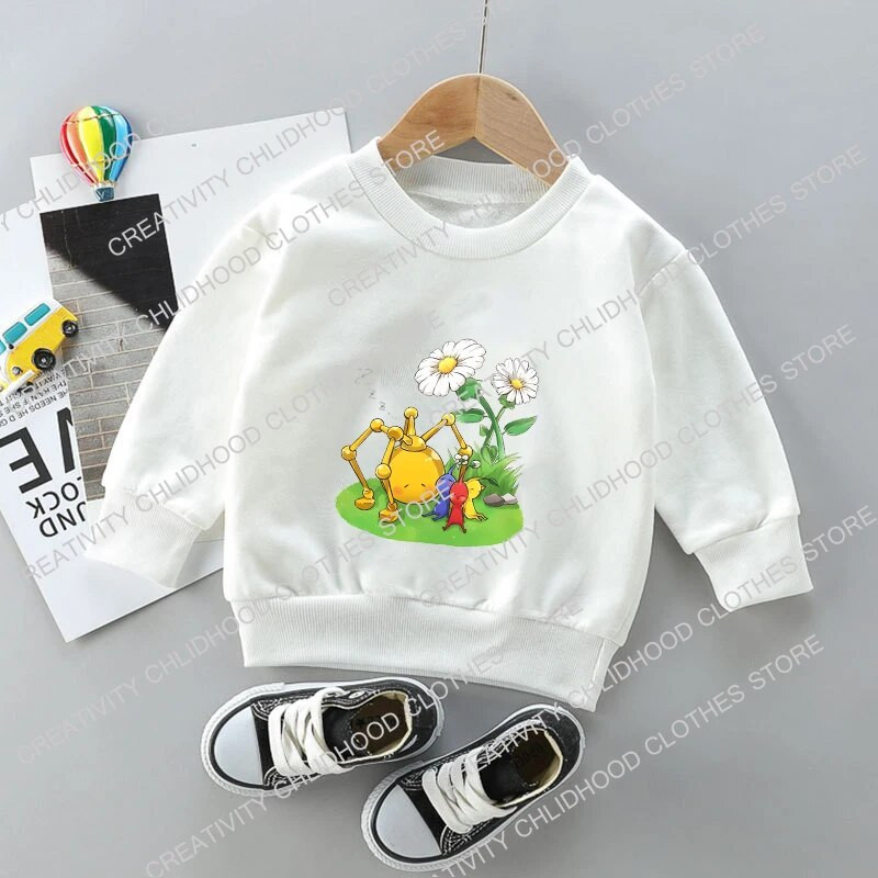 Pikmin Vaikiški megztiniai Megztiniai Animaciniai filmai Anime Laisvalaikiai Drabužiai Žaidimas Merginos Berniukai Vaikai Kawaii Medvilnė Madingi megztiniai Viršutiniai