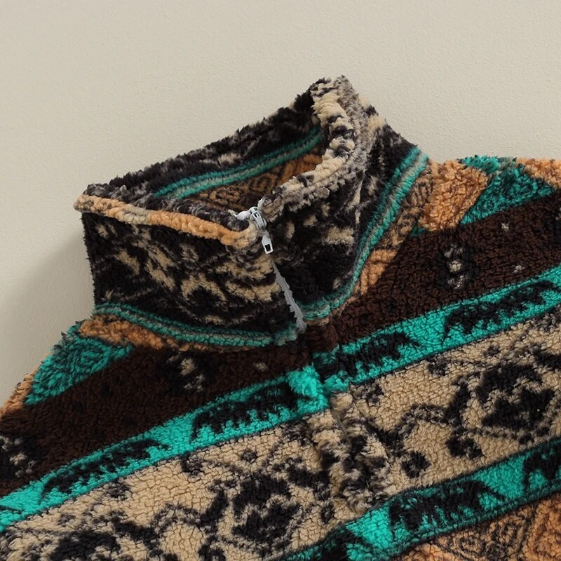 2023-08-17 Lioraitiin 3-7 ani Copii mici Fete Băieți Jachetă de iarnă cu mâneci lungi Jachetă din fleece de pluș Pulover cu jumătate de fermoar Haine calde pentru copii