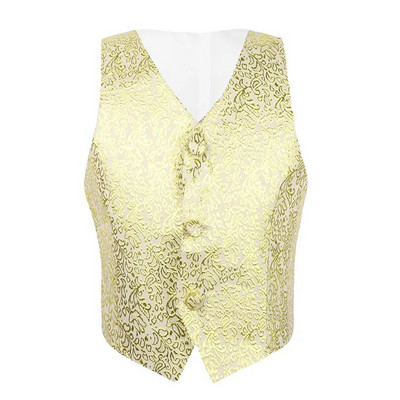 iEFiEL 3-14 ani Copii Copii Băieți Gentleman Costume formale Vestă cu model floral Vestă formală Haine pentru petrecere de nuntă