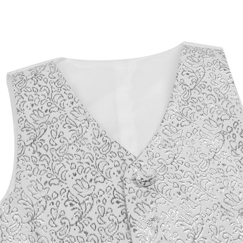 iEFiEL 3-14 m. Vaikai Vaikai Berniukai Džentelmenai Oficialūs Kostiumai Liemenė Gėlių raštas Oficiali Liemenė Vestuvių vakarėlis Gimtadienio drabužiai