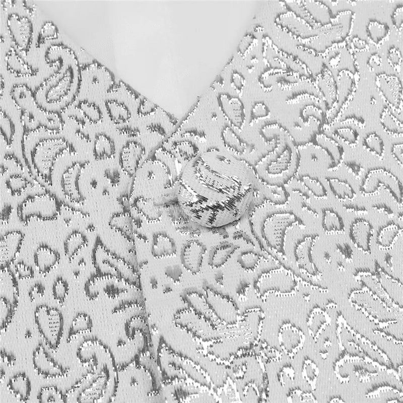 iEFiEL 3-14 m. Vaikai Vaikai Berniukai Džentelmenai Oficialūs Kostiumai Liemenė Gėlių raštas Oficiali Liemenė Vestuvių vakarėlis Gimtadienio drabužiai