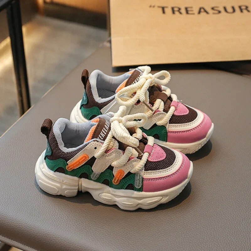 Dječja sportska obuća Dječje tenisice Mala djeca Dječaci Djevojčice Ležerna obuća Zračna mrežica Prozračne modne školske tenisice za trčanje Nove meke