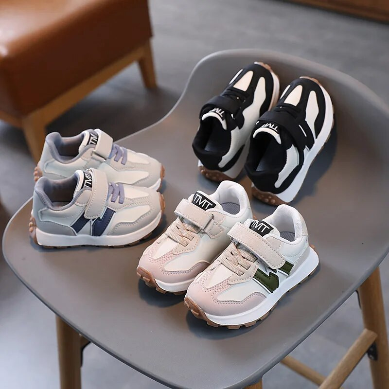 Noua Toamnă Copii Pantofi ocazional Copii mici Băieți Fete Talpă plată Moda Copii Adidași Pantofi alergare Respirabil Moale Sport