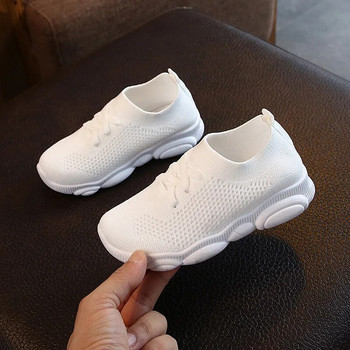 Μέγεθος 22-39 New Baby Sneakers Μόδα Παιδικά Flat Παπούτσια Βρεφικά Παιδιά Βρεφικά Κορίτσια Αγόρια Solid Stretch Mesh Sport Run Sneakers Παπούτσια