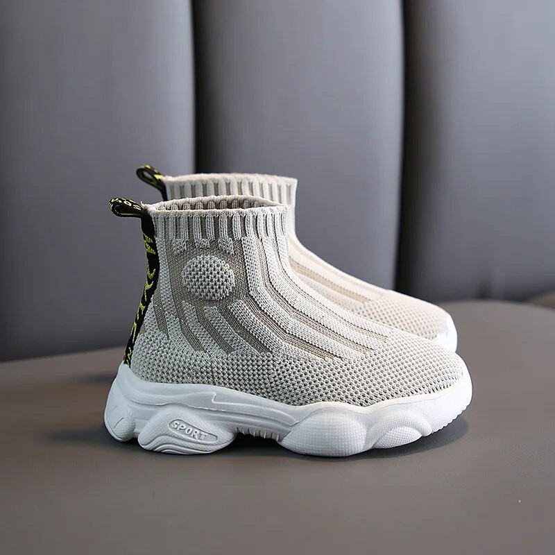 2023 m. pavasaris ir ruduo Nauji vaikiški skraidančios tinklinės kojinės Batai Mergaičių sportbačiai berniukams