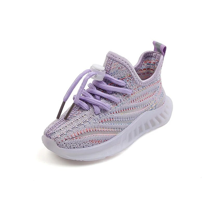 Vaikiški nauji sportbačiai LED šviesa spalvingi korėjietiško stiliaus mergaičių sportiniai batai berniukams, kvėpuojantys, patogūs, minkšta apačia laisvalaikio batai