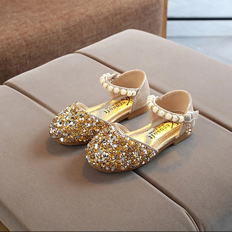 ma&baby Copii Copii Pantofi Fete Paiete Perla Printesa Pantofi Piele Pentru Fete Aniversare Pantofi Nunta D01