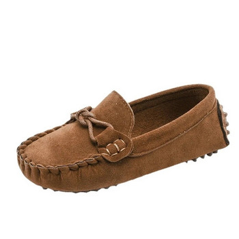 2023 Пролет Есен Детски обувки Мокасини за момчета Мокасини за момичета Обувки с приплъзване Плоски маратонки Детски равни ежедневни обувки Размер 21-35