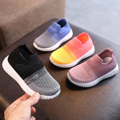 Boys Girls Sneakers Slip-on Children Casual Shoes Breathable Lightweight Comfortable Kids Shoes Baby Toddler Flat Sports Shoes