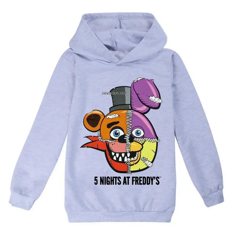 Copil Fată Primăvară Toamnă Hanorac cu mâneci întregi Hanorac Copil Bebeluș Desen animat Five Night Freddy Hanorac Topuri Jachetă Culoare Îmbrăcăminte
