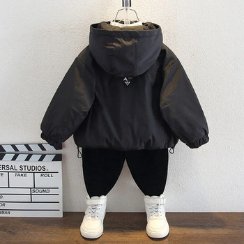 Boys Casual Jacket Άνοιξη Φθινόπωρο Ζεστό Παιδικό Μπουφάν με κουκούλα Windbreaker Ρούχα για αγόρια CH235