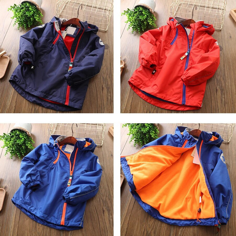 IYEAL de primăvară polar fleece copii îmbrăcăminte exterioară caldă sportivă copii haine pentru copii impermeabile rezistente la vânt jachete băieți pentru 2-8 ani