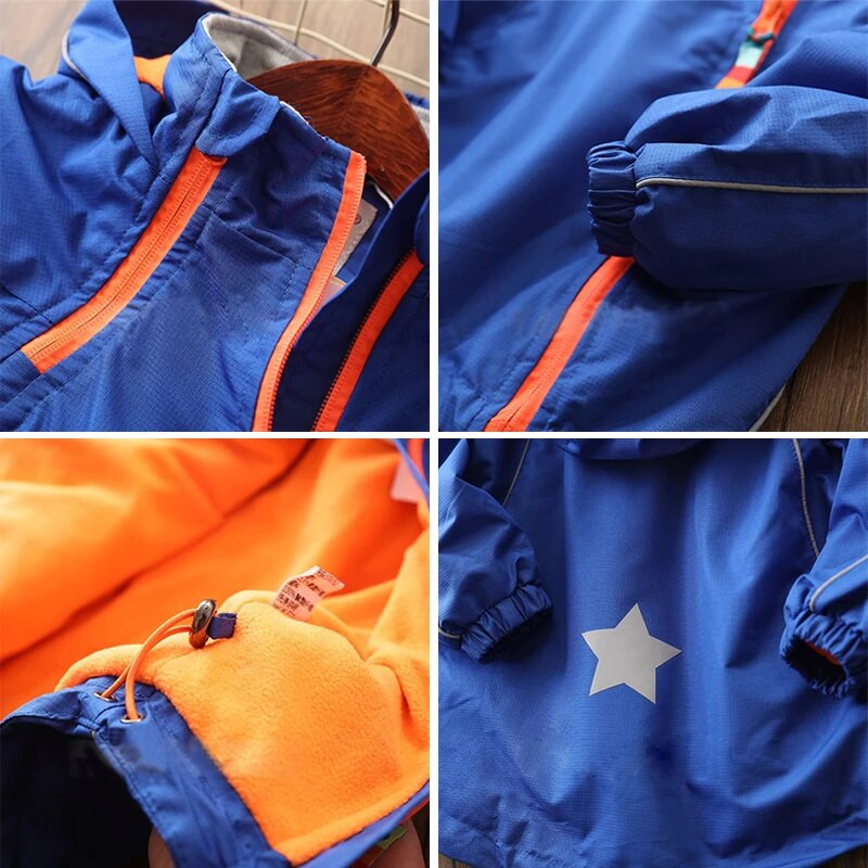 IYEAL de primăvară polar fleece copii îmbrăcăminte exterioară caldă sportivă copii haine pentru copii impermeabile rezistente la vânt jachete băieți pentru 2-8 ani