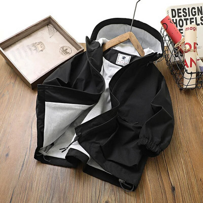 IYEAL Primăvară Toamnă Copii Băieți Jachetă Mantoane Jachetă cu glugă pentru copii Îmbrăcăminte exterioară Îmbrăcăminte pentru bebeluși pentru 2-14 ani