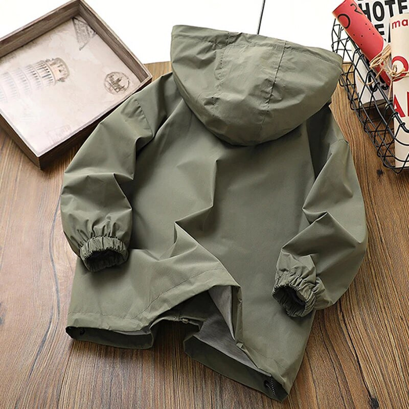 IYEAL Primăvară Toamnă Copii Băieți Jachetă Mantoane Jachetă cu glugă pentru copii Îmbrăcăminte exterioară Îmbrăcăminte pentru bebeluși pentru 2-14 ani