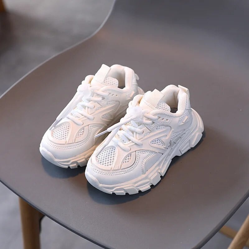 Balti stambūs sportiniai bateliai vaikams, platforma, sportiniai batai mergaitėms, 2022 m. ūgio didinimo batai berniukams, juodi chaki spalvos pleištiniai sportbačiai F06174