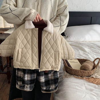 Αγόρι χοντρό παλτό 2023 Χειμώνας Νέα Παιδιά Αγόρια και κορίτσια Λούτρινο παλτό Μικρό αγόρι μωρό καπιτονέ μάλλινο πουλόβερ Παλτό για αγόρι Χειμερινό μπουφάν