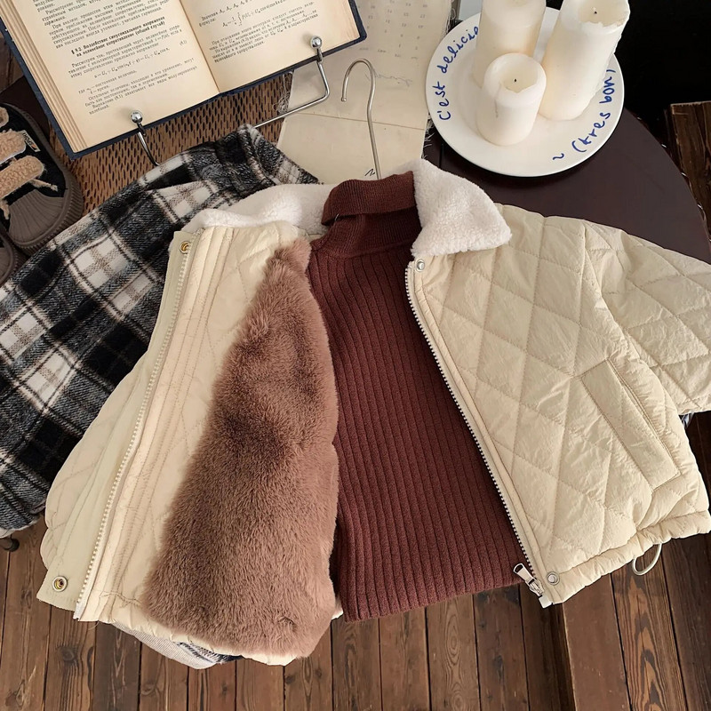 Debeli kaput za dječake Zima 2023. Novo za djecu Dječaci i djevojčice Plišani kaput za male dječake Dječji prošiveni vuneni pulover Kaputi Zimska jakna za dječake