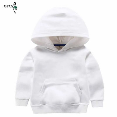 Haine pentru copii de modă Hanorace sportive de culoare pură pentru copii mici, fete, pulover, îmbrăcăminte de primăvară din bumbac, topuri pentru copii, băieți, fleece