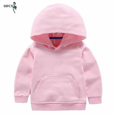 Haine pentru copii de modă Hanorace sportive de culoare pură pentru copii mici, fete, pulover, îmbrăcăminte de primăvară din bumbac, topuri pentru copii, băieți, fleece