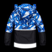 Nova proljetna jesen, dječja odjeća za velike dječake, otporna na vjetar, vodootporna reflektirajuća jakna, gornja odjeća, dvoslojna unutarnja polarna runa