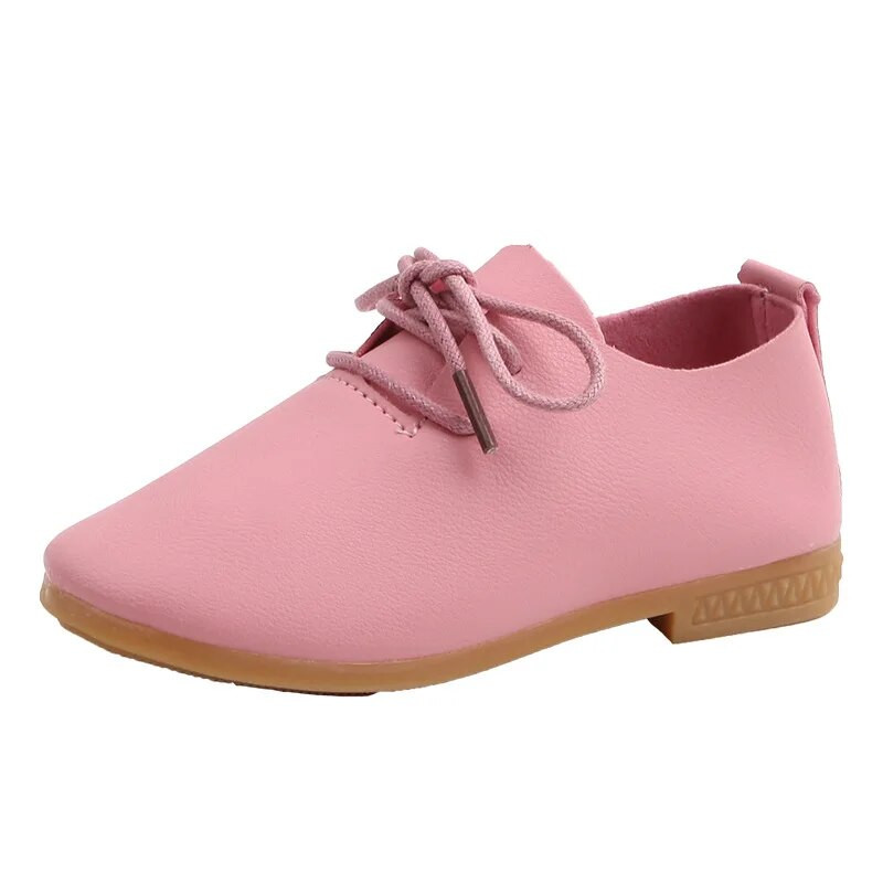 2023 Nice Toddler Little Girl Leather Shoes Formal boys School Shoes Student Lace Up Βραδινά φορέματα για Παιδιά Baby D02153