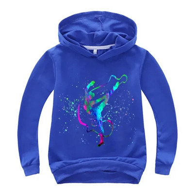 Akvarelė, gimnastika, mada Vaikų drabužiai Mergaičių džemperis + kelnaitės rinkinys Mažylio paltukas rudeninis Vaikiškas 3–12 metų spausdinimo megztinių viršus