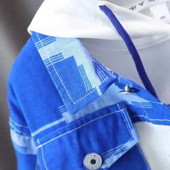 Παιδικό τζιν μπουφάν Ανοιξιάτικο και Φθινοπωρινό Ρούχα 2023 Νέα μόδα Κορεάτικο Μπουφάν Boy Boby Casual Τζιν μπουφάν