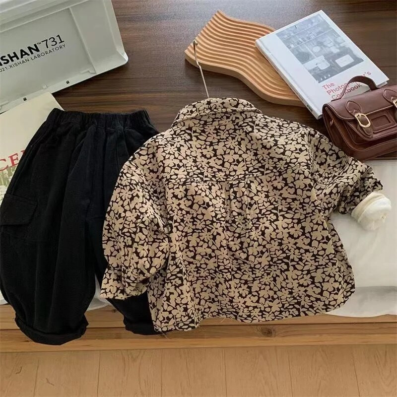 Îmbrăcăminte pentru copii Sezonul de primăvară și toamnă Jachete pentru copii Jachetă cămașă cu flori pentru bebeluși Jachetă cămașă pentru fete și băieți Jachetă pentru băieți