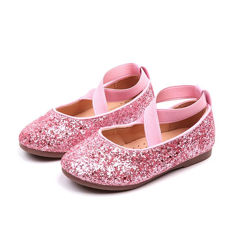 Balerini Fete Dance Baby Party Fete Pantofi Glitter Copii Pantofi Aur Bling Printesa 3-12 ani Pantofi Copii MCH026