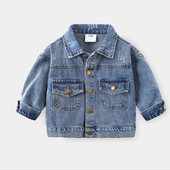 Primăvară Toamnă Copii Jachete de blugi pentru băieți Paltoane pentru bebeluși Noua modă Copii Îmbrăcăminte pentru copii Blugi rupte Jachete 3 4 5 6 7 Ani