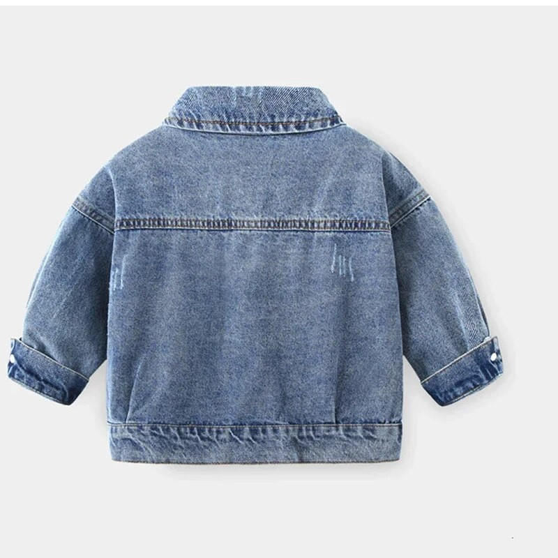 Primăvară Toamnă Copii Jachete de blugi pentru băieți Paltoane pentru bebeluși Noua modă Copii Îmbrăcăminte pentru copii Blugi rupte Jachete 3 4 5 6 7 Ani